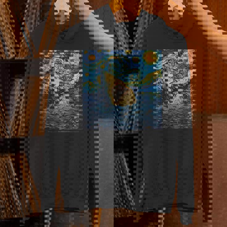 ゴッホ サメ 星月夜 ファニー レディース&メンズ パーカー