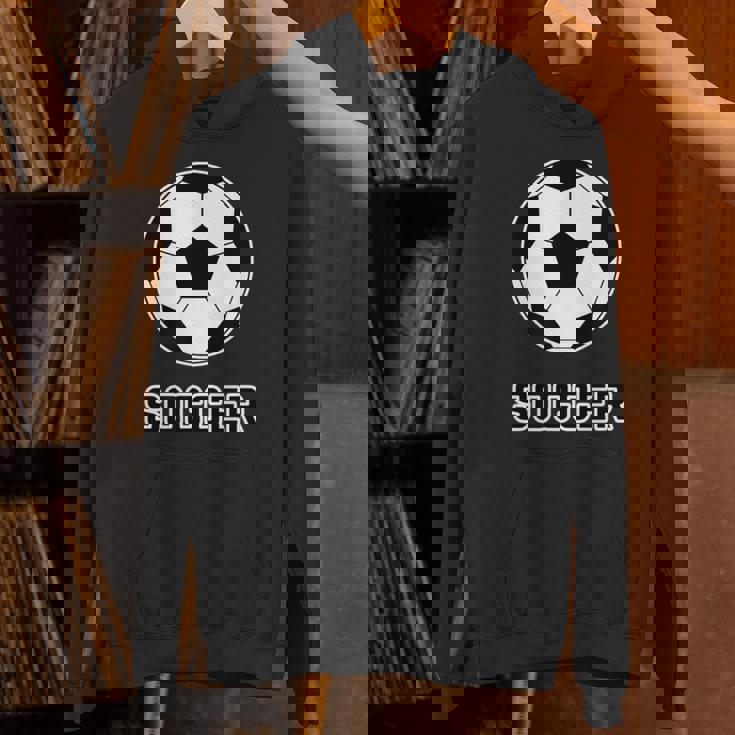 サッカー（サッカー部）Soccer 部活 クラブ【サッカーボール】スポーツ フットボール グッズ ウェア イラスト パーカー