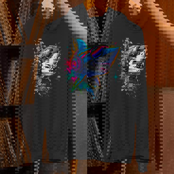 サメのモチーフ サメ タイガーシャーク オグロメジロザメ ホオジロザメ パーカー