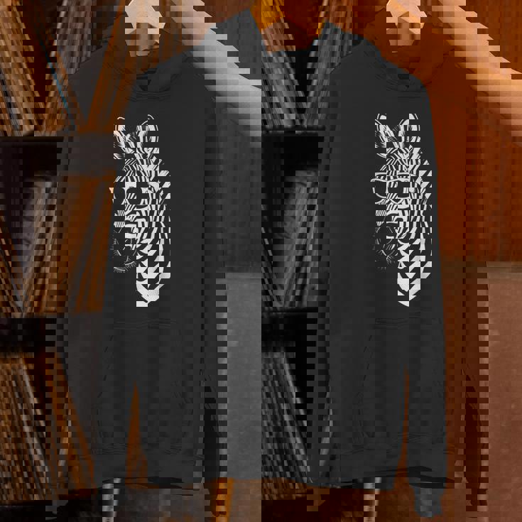 サングラス付きゼブラ おもしろゼブラ パーカー