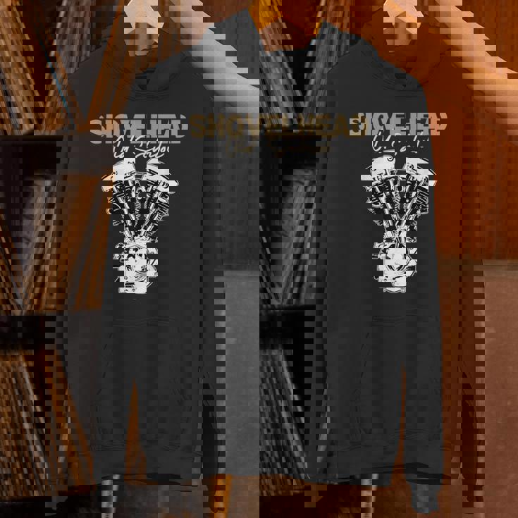 ショベルヘッド チョッパー ボバー オートバイ バイカー オールドスクール Hd パーカー