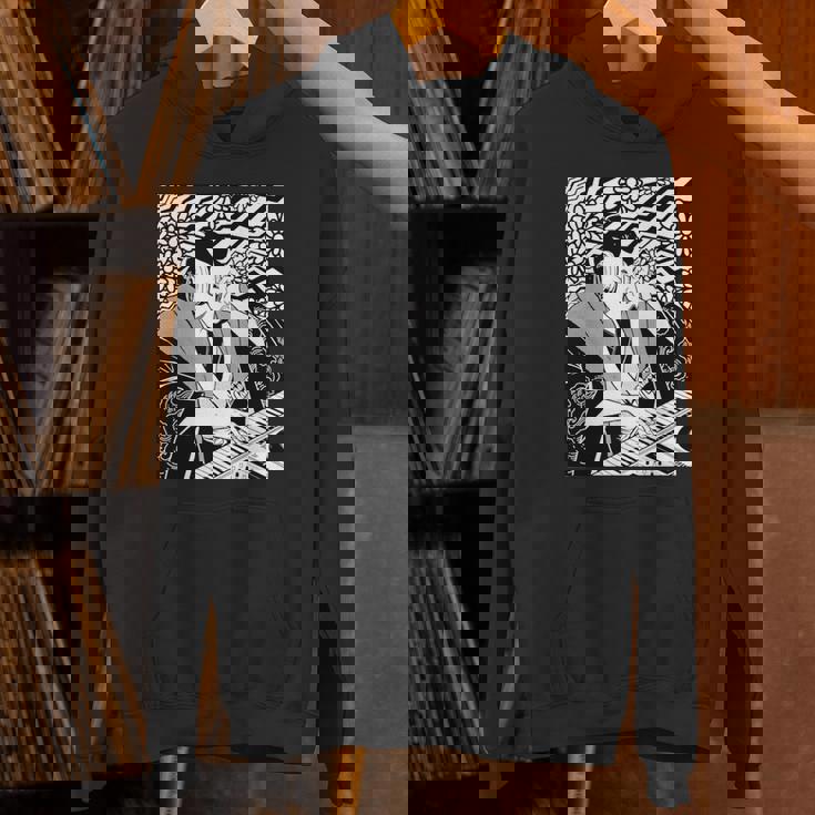 シンセサイザー テクノ 音楽 面白い サムライ シンセサイザー 長袖tシャツ パーカー