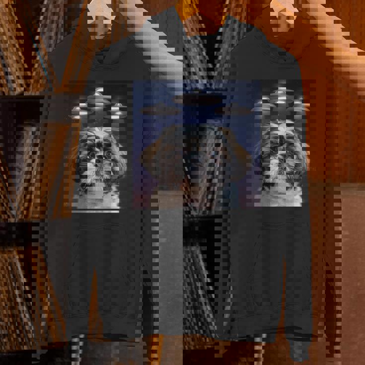 シーズー 犬 シウツー 犬 エイリアン Ufohitzhu おもしろい シーズー 長袖tシャツ パーカー