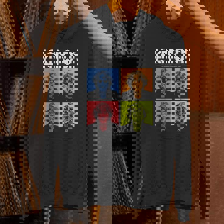 ジョン・レノン カラーブロック 長袖tシャツ パーカー