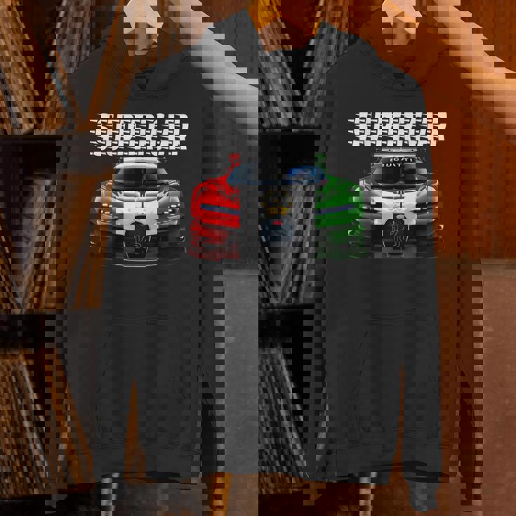 スポーツカーファンのためのスーtシャツ パーカー