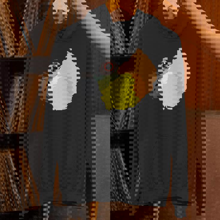 ズグロシロハラインコ 長袖tシャツ パーカー