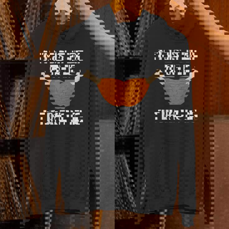 ターキー・レッグ・ファニー・サンクスギビング・ターキーのためにここに来たんだ 長袖tシャツ パーカー