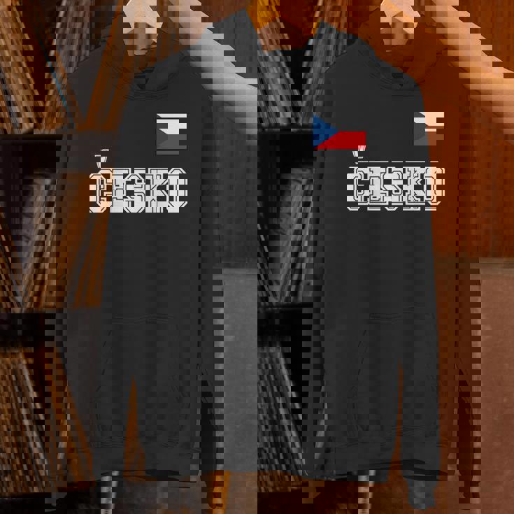 チェコ共和国 胸に Cesko 旗国旗 長袖tシャツ パーカー