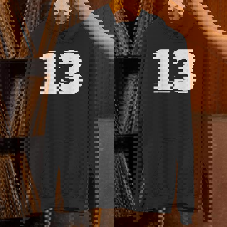 ナンバー13 Thirn スポーツチーム フロントプリント お揃い 誕生日 パーカー