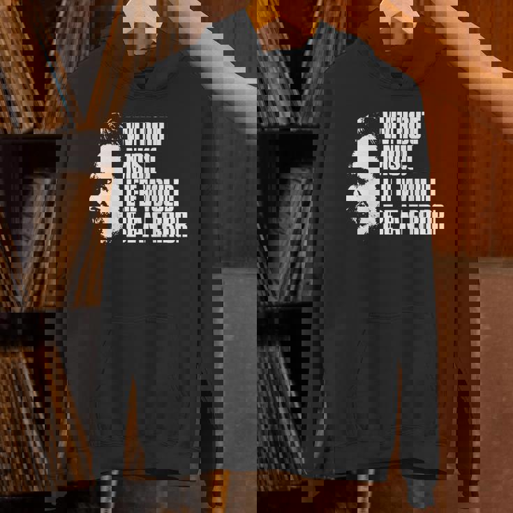 ニーチェの名言 音楽のない人生は間違いだろう 長袖tシャツ パーカー