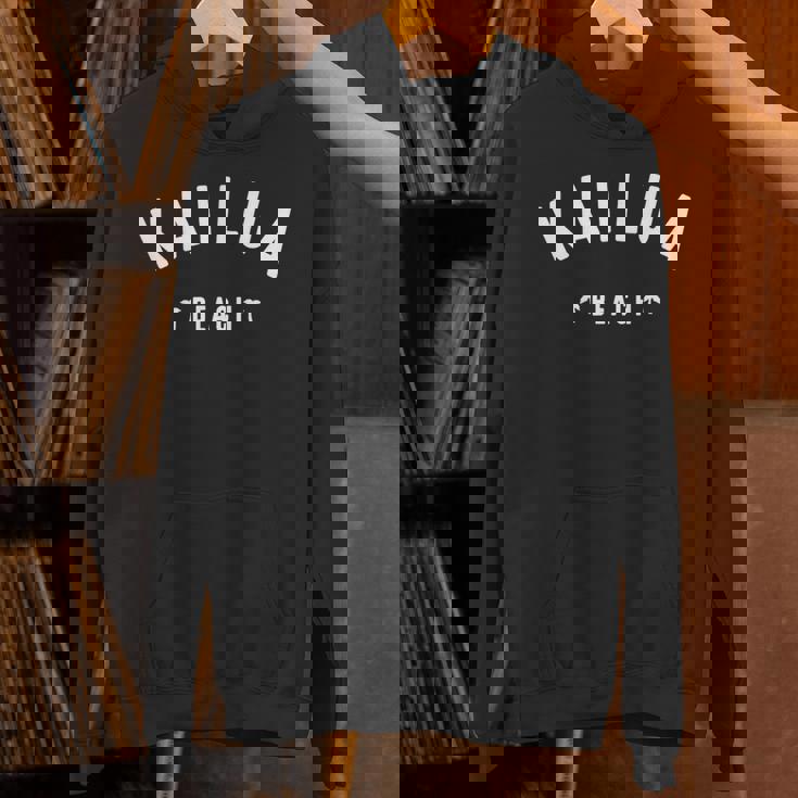 ハワイ カイルア ビーチ ヤシの木 パーカー