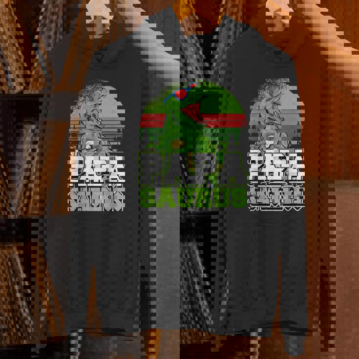 メンズ パパサウルス 恐竜 パパザウルス 父 誕生 誕生日 パーカー