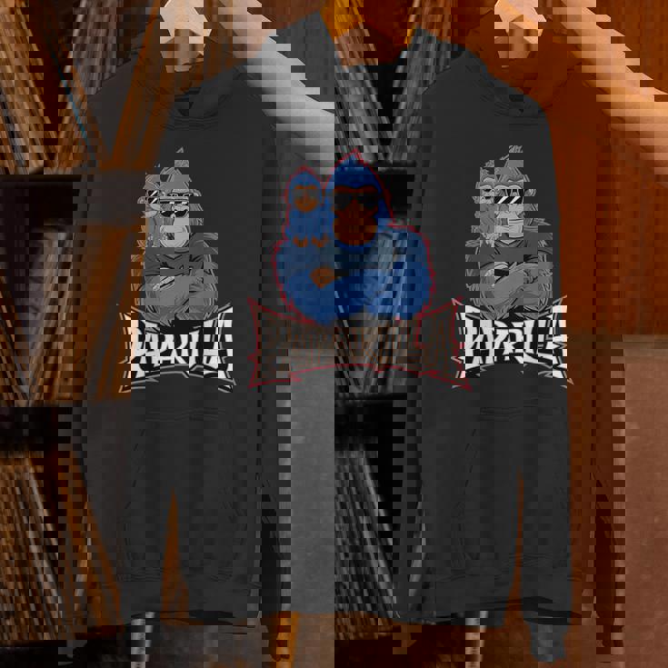 パパリラ 父娘ゴリラ 長袖tシャツ パーカー