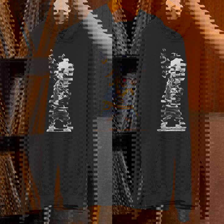 パンダ ホールドマイク 歌う ダンス 動物 グラフィック パンダ パーカー