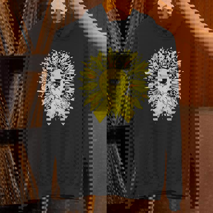 ヒョウ ヒマワリ イエローリボン 肉腫 がん啓発 パーカー