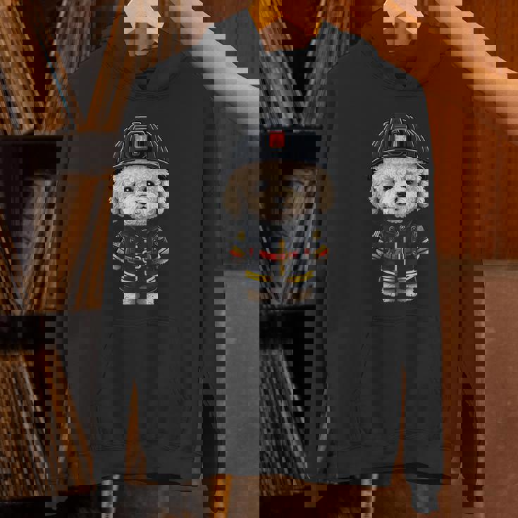 ビション・フリーゼ 消防士の消防士 ビション・フリーゼ パーカー