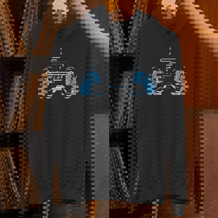 ビデオゲームコントローラー おもしろおっぱい ゲーマー パーカー