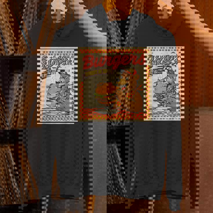 ビンテージ Burgers Biggest In Town ベア ハンバーガー ショップ パーカー