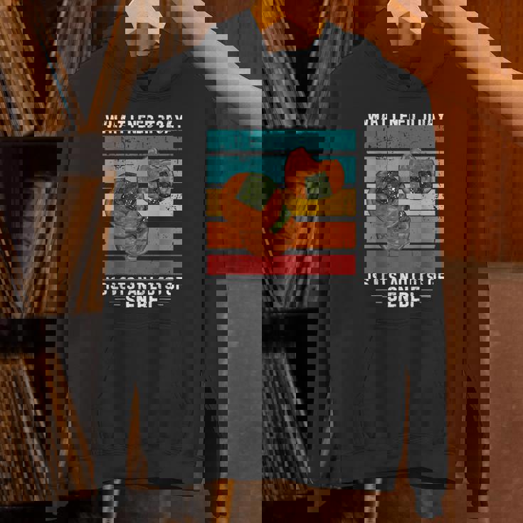 ビンテージ今日必要なのはたくさんのおせんべい パーカー