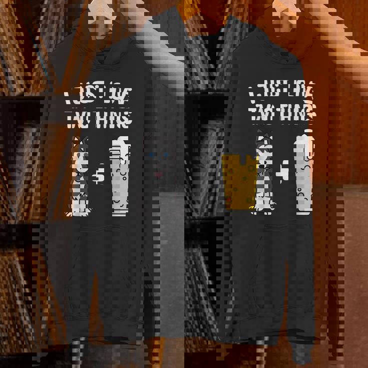 ビールシベリアン・ハスキー犬 パーカー