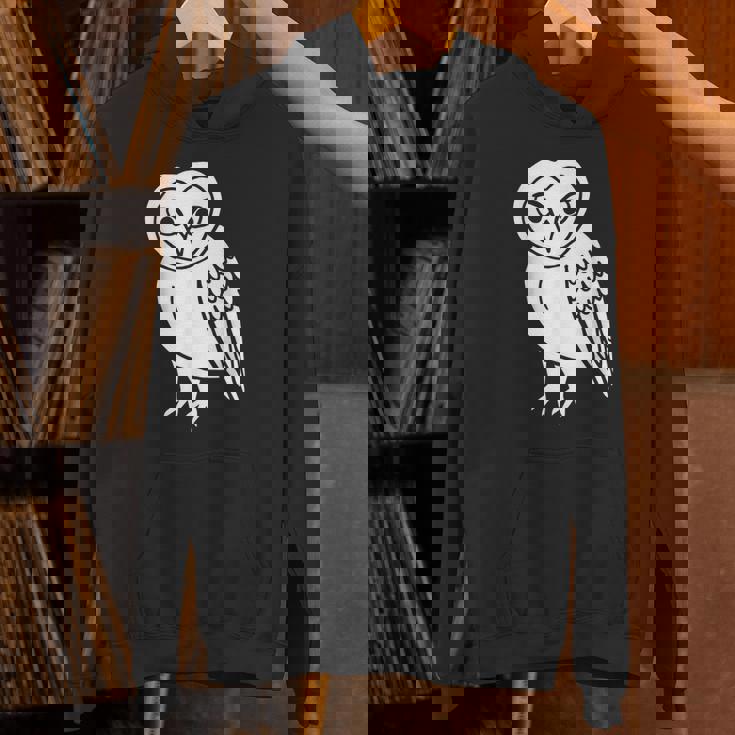 フクロウ愛好家 メンフクロウ かわいい 白い鳥 精神 動物 自然 アート パーカー