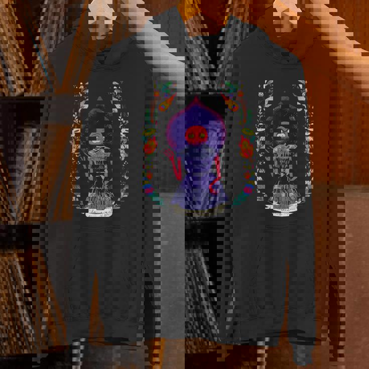 フラットウッドモンスター、レトロエイリアンブラクストン郡wv Cryptid パーカー