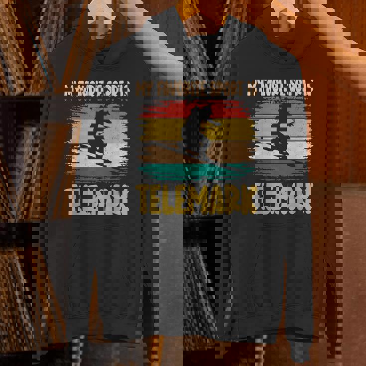 フリーヒールスキー 好きなスポーツはテレマークスキー スキーヤー パーカー