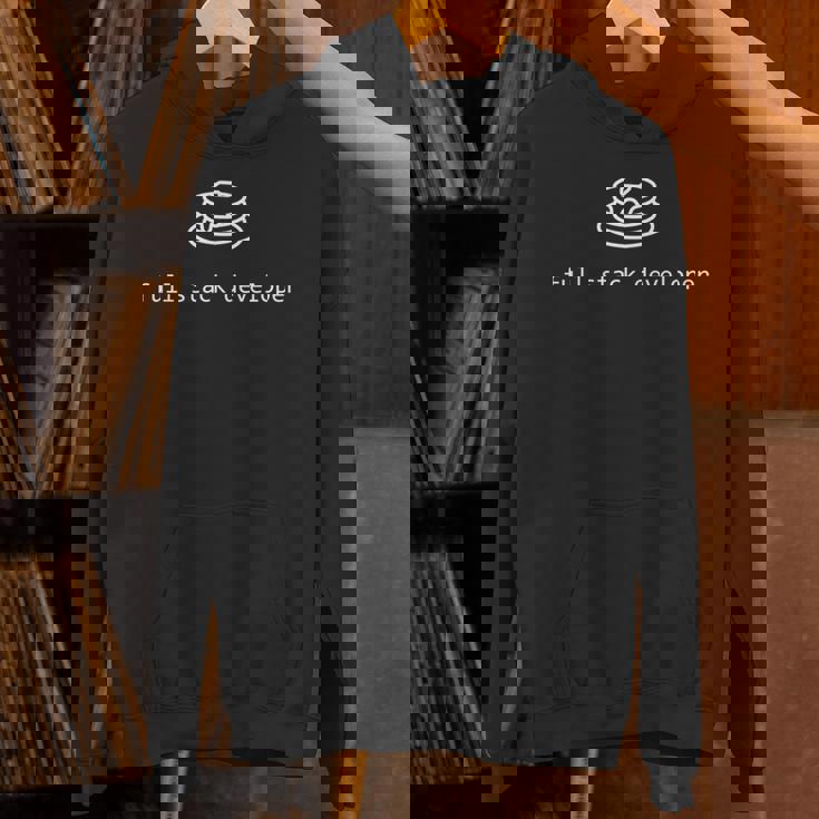 フルスタックの開発プログラマー 長袖tシャツ パーカー