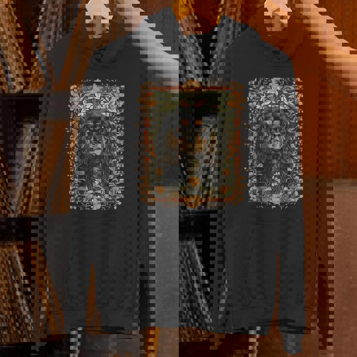 ブラックとタン キャバリア王チャールズ スパニエル ヴィンテージ パーカー