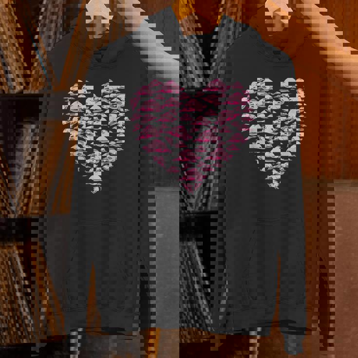 ブロブフィッシュ ラブ 深海 魚 海 動物 ハート ブロブフィッシュ パーカー