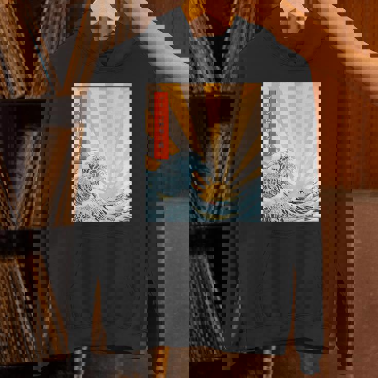 プリン 地球 日本語 浮世絵 和風デザイン 和柄 プリンは世界を救う パーカー