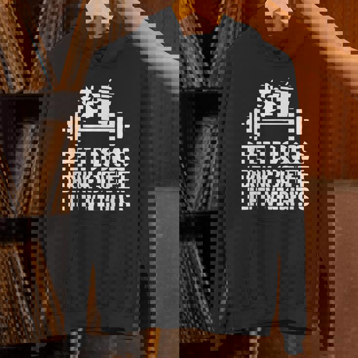 ペット 犬 ドリンク コーヒー リフト ウェイト 面白い ジム ワークアウト パーカー