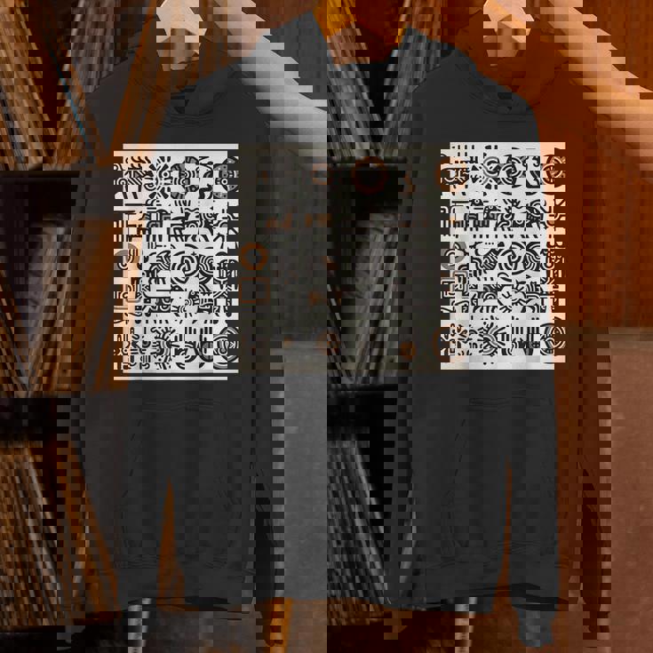 ペトログリフロックの彫刻ネイティブアメリカン パーカー