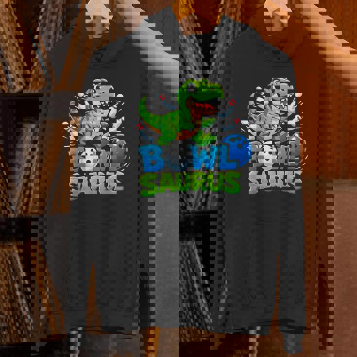 ボウリング 恐竜 Tレックス キュート グラフィック キッズ 幼児 男の子 ボウラー パーカー