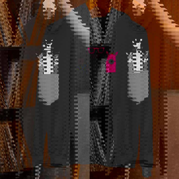 ポケット、アルパカ、ラマのアルパカ。 パーカー