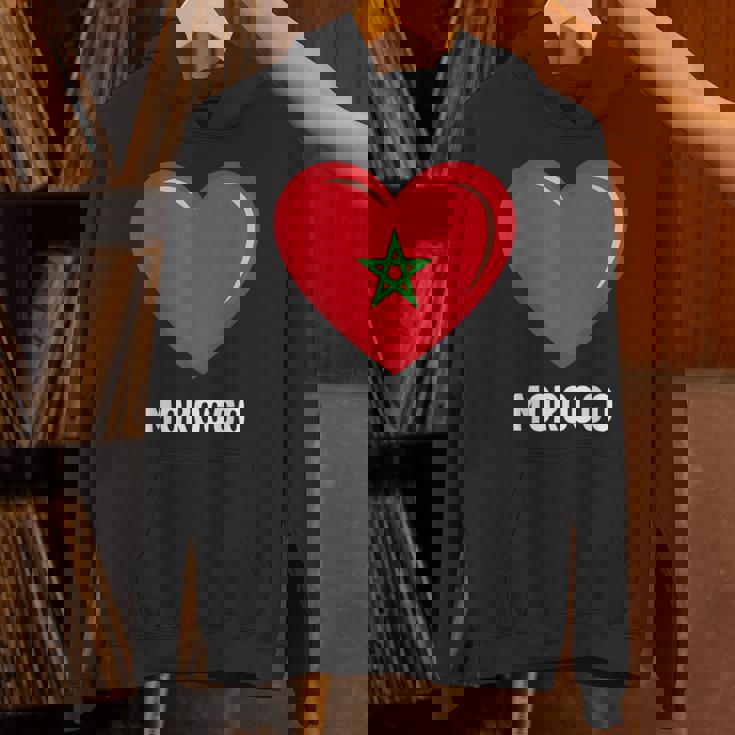 モロッコ国旗シャツ パーカー