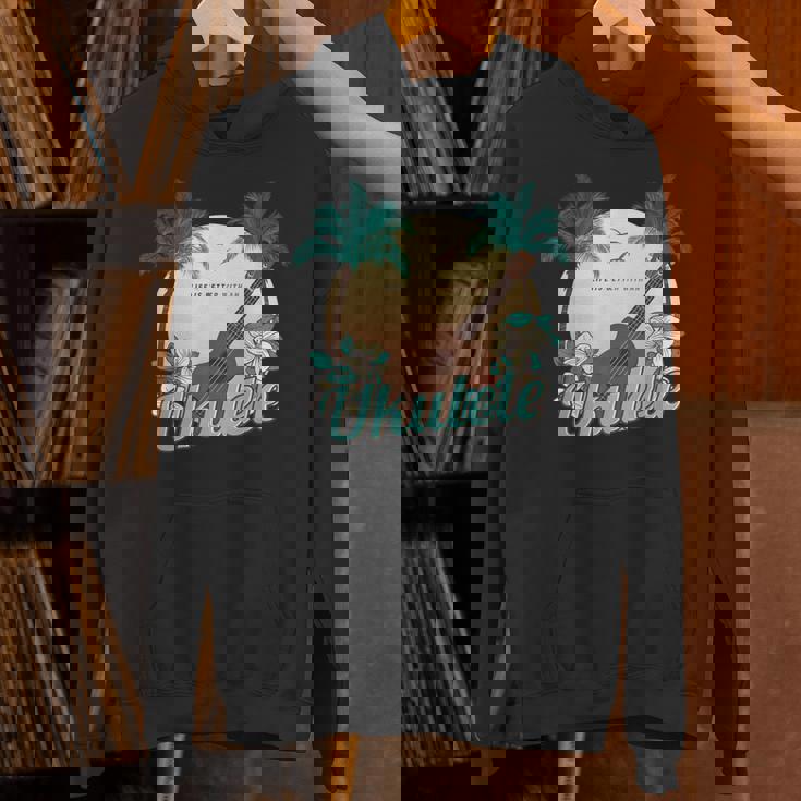 ライフ・イズ・ベター ウクレレで ミュージシャン ハワイ アコースティック ウクレレ パーカー