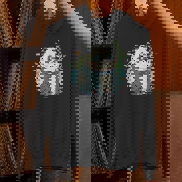 リラックス竹林ぽっちゃりパンダ美学 パーカー