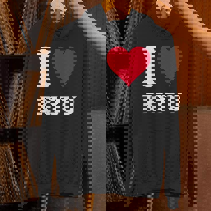 レッドハート I Love Ryu パーカー