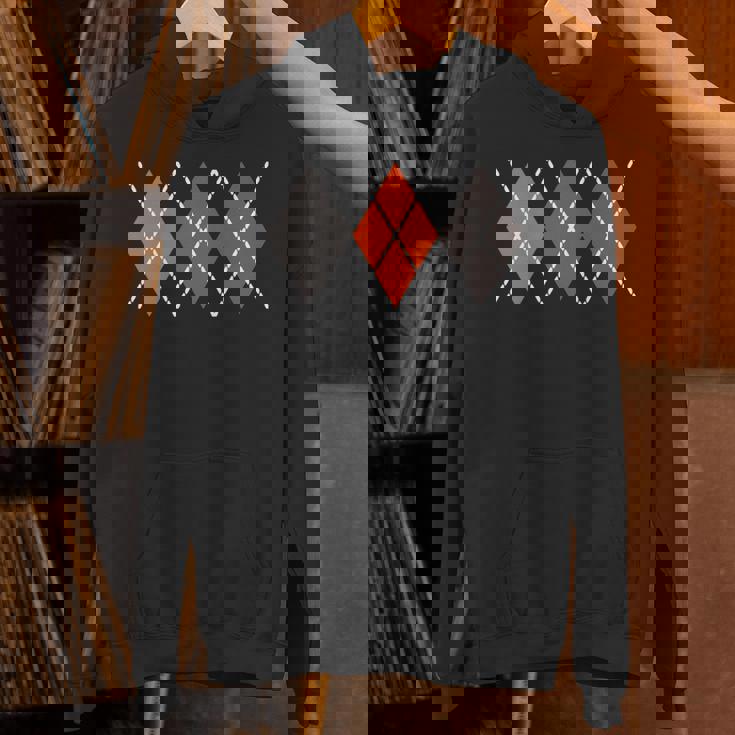 レトロ アーガイル ロカビリー 長袖tシャツ パーカー