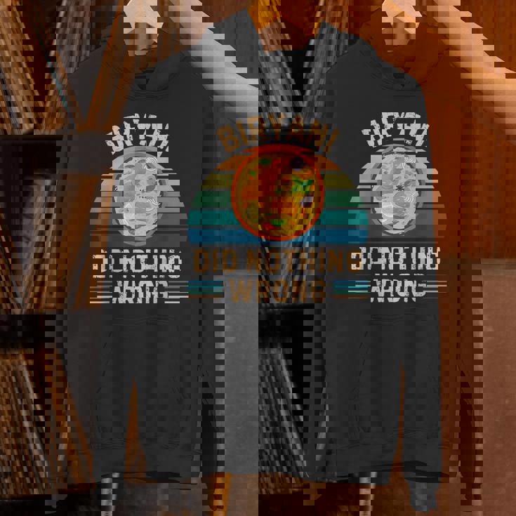 レトロ ビリヤニ Did Nothing Wrong ヴィンテージ ビリヤニ 食品愛好家 パーカー