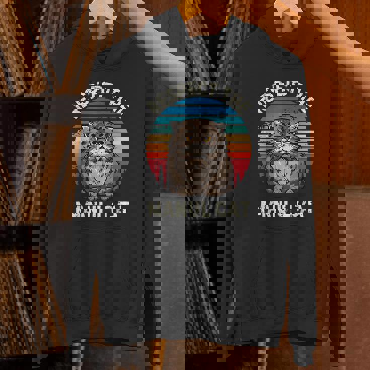 レトロ リスペクト マヌル 猫 ヴィンテージ グランジ マヌル 猫好き パーカー