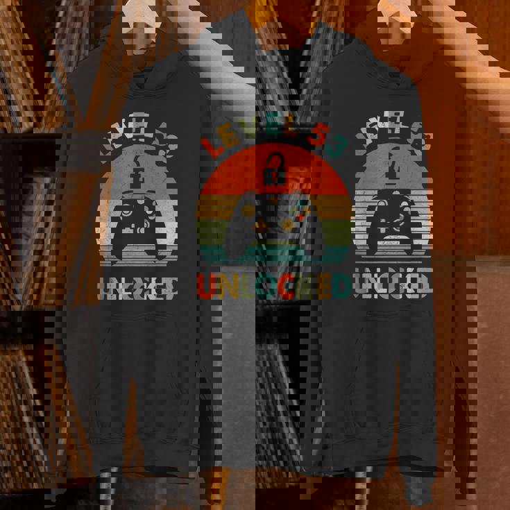 レベル53アンロック ヴィンテージ 53歳の誕生日ゲーマー 面白いゲーム パーカー