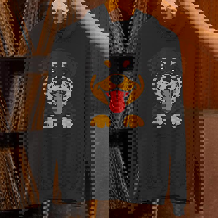 ロットワイラー犬ユーモアかわいいシンプルな愛ロットワイラー パーカー