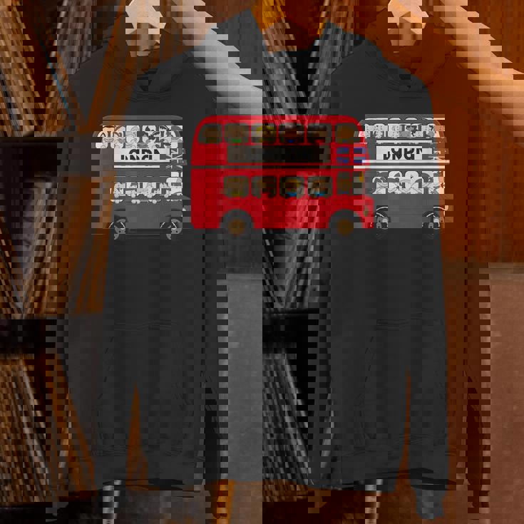 ロンドン イングランド ダブルデッカー レッドバス キッズ ツーリスト お土産 パーカー