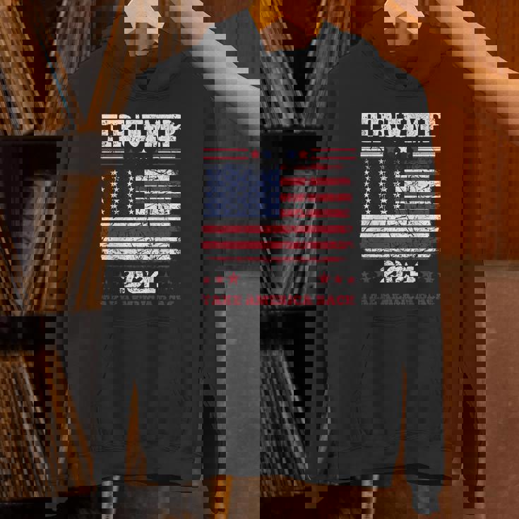 ヴィンテージ ドナルド トランプ 2024 テイク アメリカ バック 長袖tシャツ パーカー