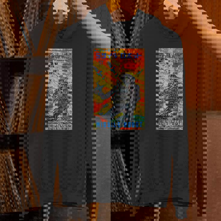 ヴィンテージグラフィック ミサイルロボット 日本のレトロオールドトイアニメ パーカー