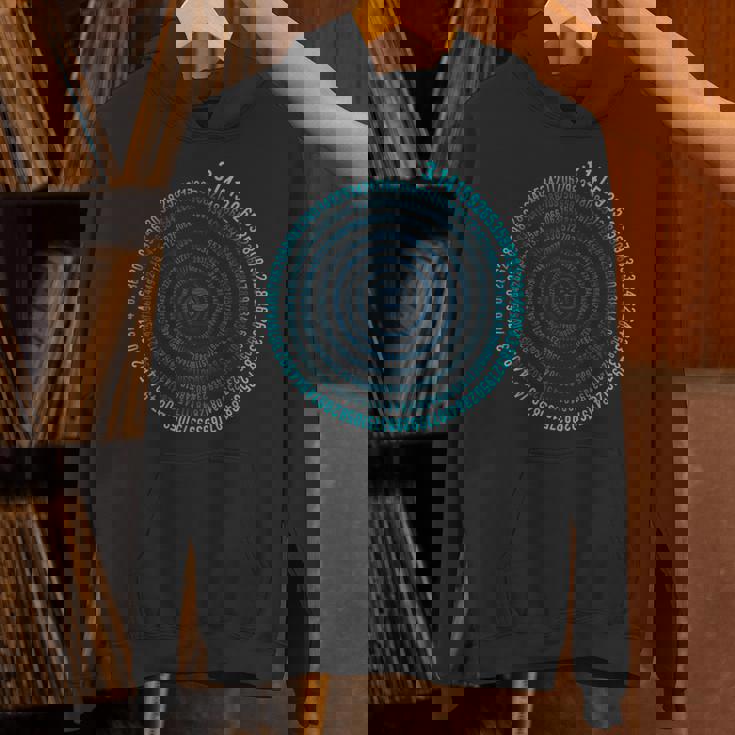 不合理な数字 Pi シンボル インフィニティ ヘリックス スパイラル 算数 パーカー