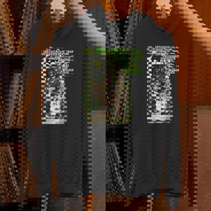 世界に挑んだヴィンテージクラシックホラーモンスター 長袖tシャツ パーカー