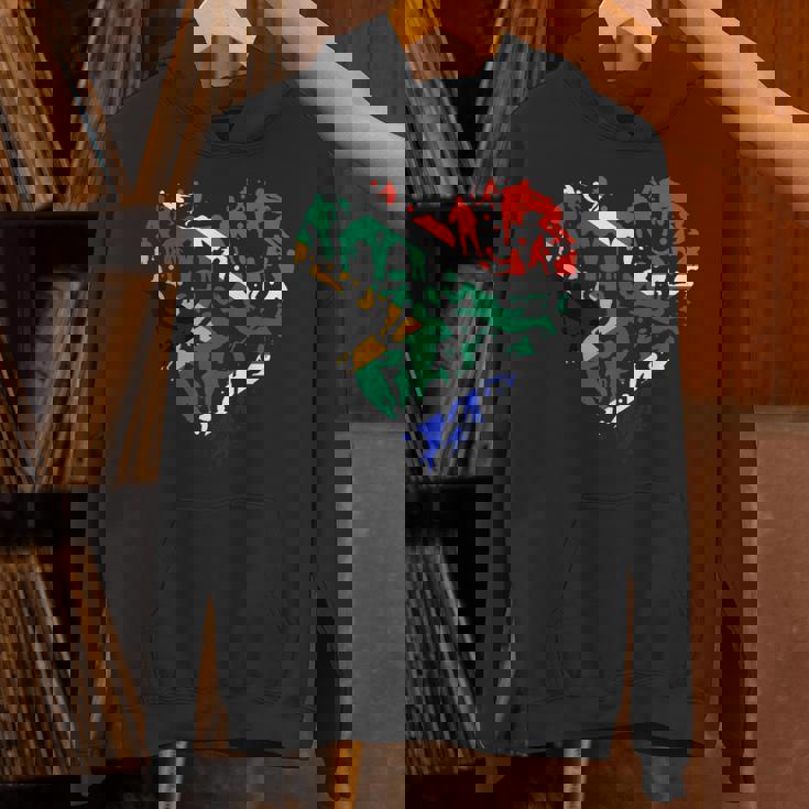 南アフリカ ラグビー ラブハート 南アフリカ ラグビーファン パーカー